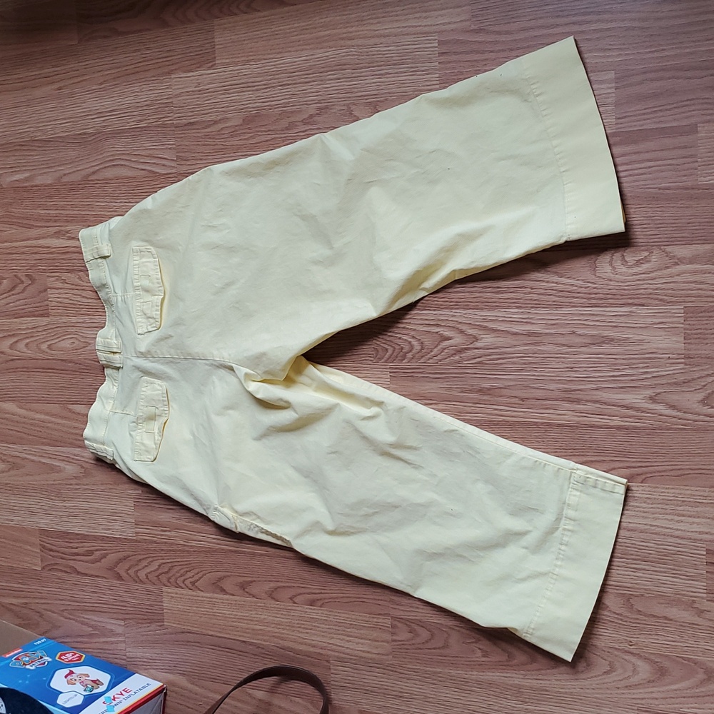 Lee Pale Yellow Cropped Utility Jeans - Picture 5 of 9